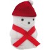 White Velour Snowman Snow Girl Gift Box, Ring, Earrings, Etc 1020054-1PK